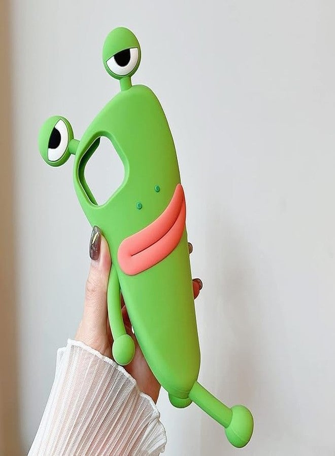 SGVAHY Cute iPhone 16 Plus Case Unique Protective Case Kawaii Funny Cartoon Frog Soft Silicone Rubber Shockproof Cover for Girls Women - Image 3