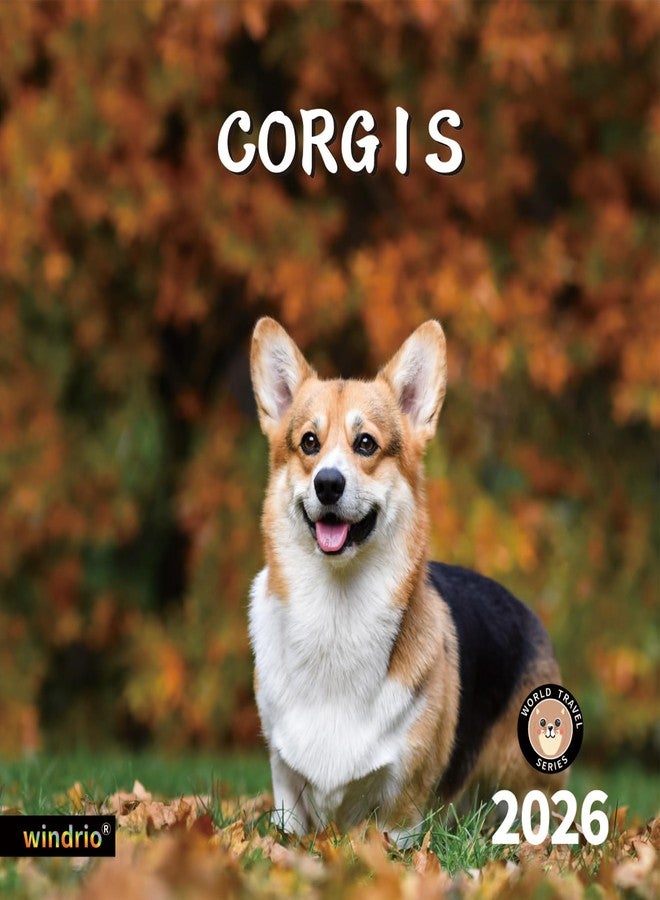 windrio 2026 Wall Calendar, November 2025 - December 2026, Wall Calendar Corgis, 12" x 24" Opened,Full Page Months Thick & Sturdy Paper for Calendar Organizing & Planning - Image 1