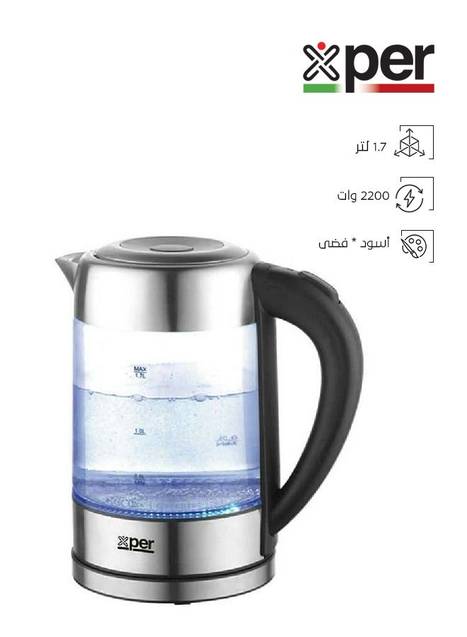 XPER Glass Kettle - 2200 Watt - 1.7 Liter - XPK-GM19 - Image 1