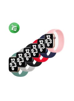 كوتيتشي COTEetCI wh5301-gn حزام ساعة من السيليكون السائل بحلقة واحدة لساعة iWatch (42/44 مم) إبر الصنوبر الخضراء  - Image 2