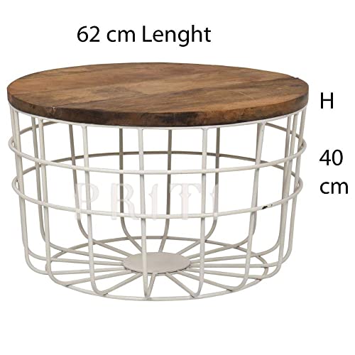 Priti Elegant White Round Coffee Table with Gold Geometric Metal Legs and Durable Engineered Wood top for Luxury Apartment and Lounge Decor - Image 4