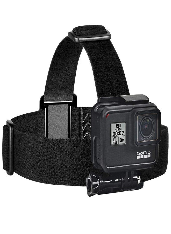 OAHU® GoPro Head Strap Mount with Go Pro Mount for GoPro Hero 8 7 6 5 4 3 3+ Session Xiaoyi SJCAM and All Action Camera (Black) - Image 1