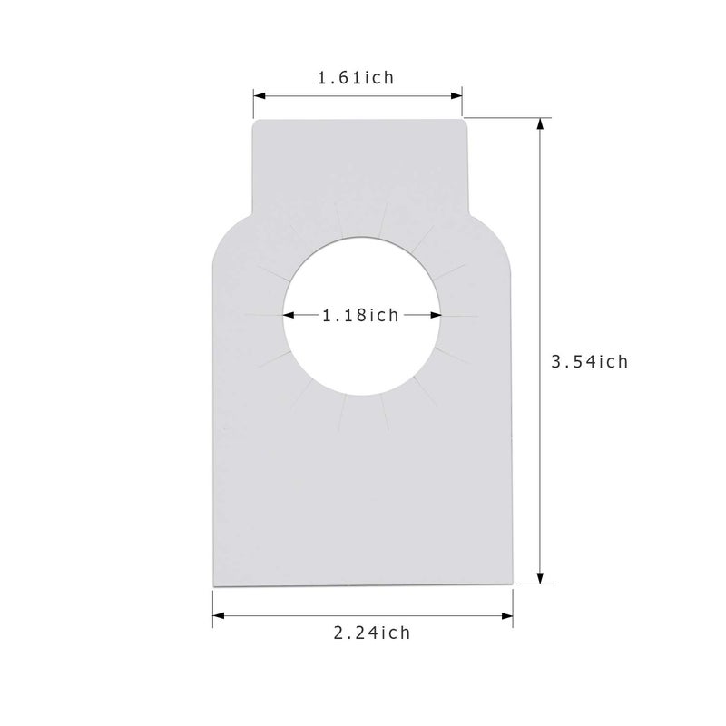 Panzexin 120 Count Disposable Double Sided Bottle Tags, Paper Wine Cellar Labels for Racks and Cellars - Image 1