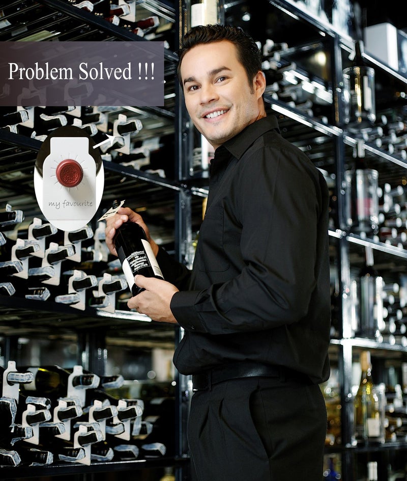 Panzexin 120 Count Disposable Double Sided Bottle Tags, Paper Wine Cellar Labels for Racks and Cellars - Image 4