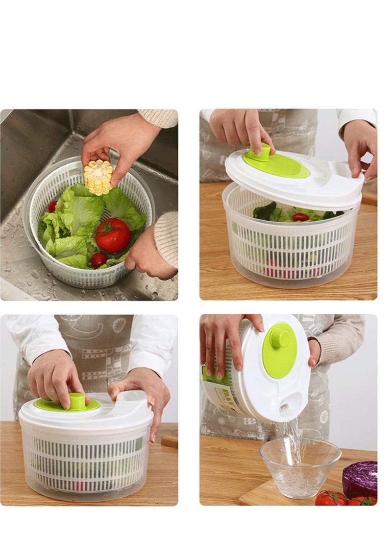 داي الة تجفيف الخضروات الدوارة الة تجفيف السلطة المنزلية، الة تجفيف يدوية للسلطة والخضروات، مجفف دوار - Image 1