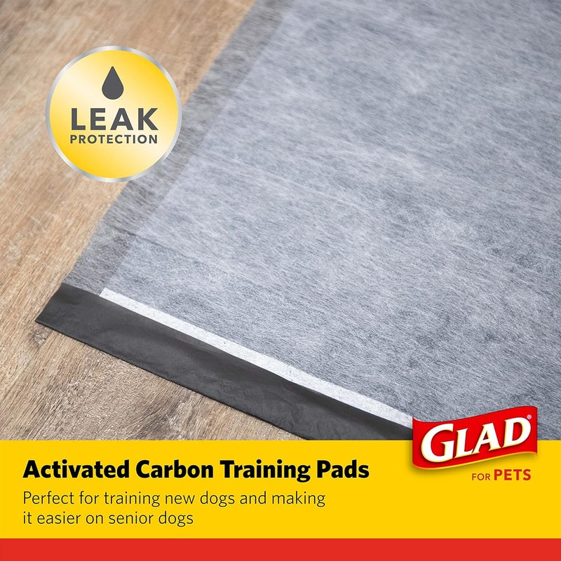 Glad for Pets Black Charcoal Puppy Pads | Puppy Potty Training Pads That ABSORB & NEUTRALIZE Urine Instantly | New & Improved Quality, 150 count - Image 2