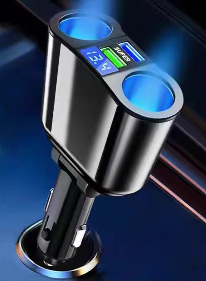 Car Charger 2 Lighter Adapters Car USB Charger for Iphone, Samsung  - Image 1