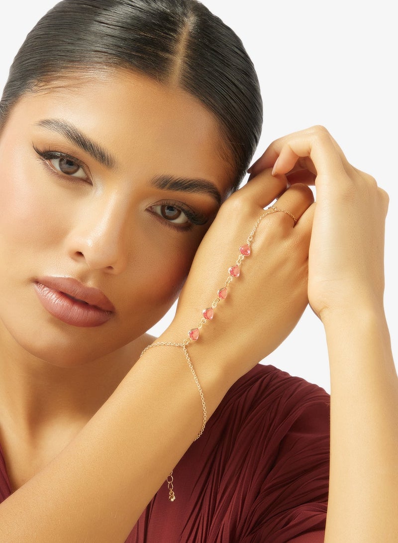 ELLA Jewel Embellished Detail Dainty Hand Jewelry - Image 1