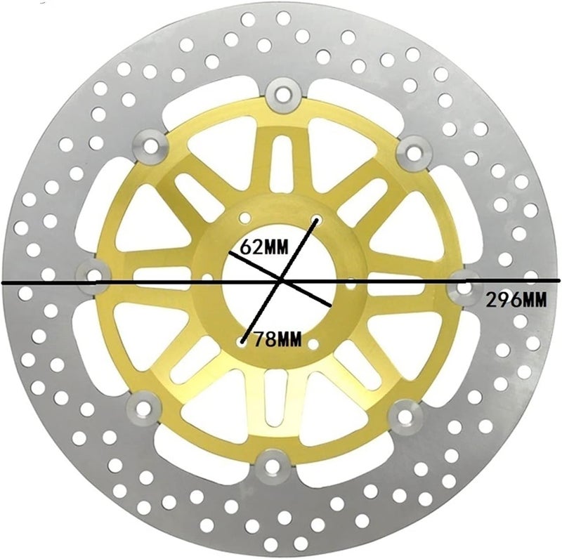 QASULER Motorcycle Front Brake Disc Rotor - Image 2