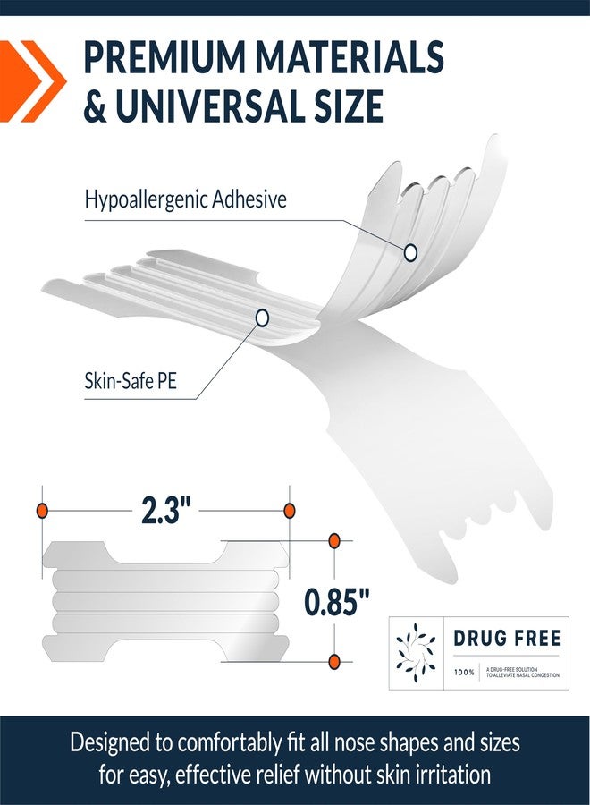 Fixic Nasal Strips for Snoring - 60 PCS, Clear - Drug-Free Nose Strips - Skin-Safe Snore Stopper - Premium Snoring Solution - Nasal Sleep Tape - Anti Snoring Devices to Experience Clear Breathing! - Image 4