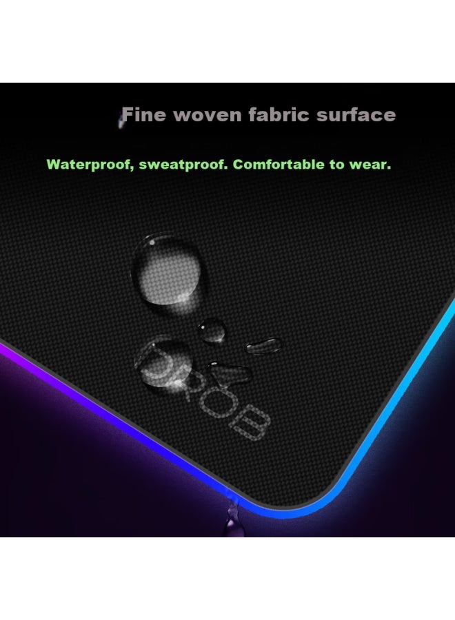 D.rob Wireless Charging Mouse Pad 15w Wireless Apple Fast Charge Rgb Lighting Gaming Wireless Charging Large Mouse Pad Desk Pad Black Compatible With Apple, Huawei, Samsung - Image 4