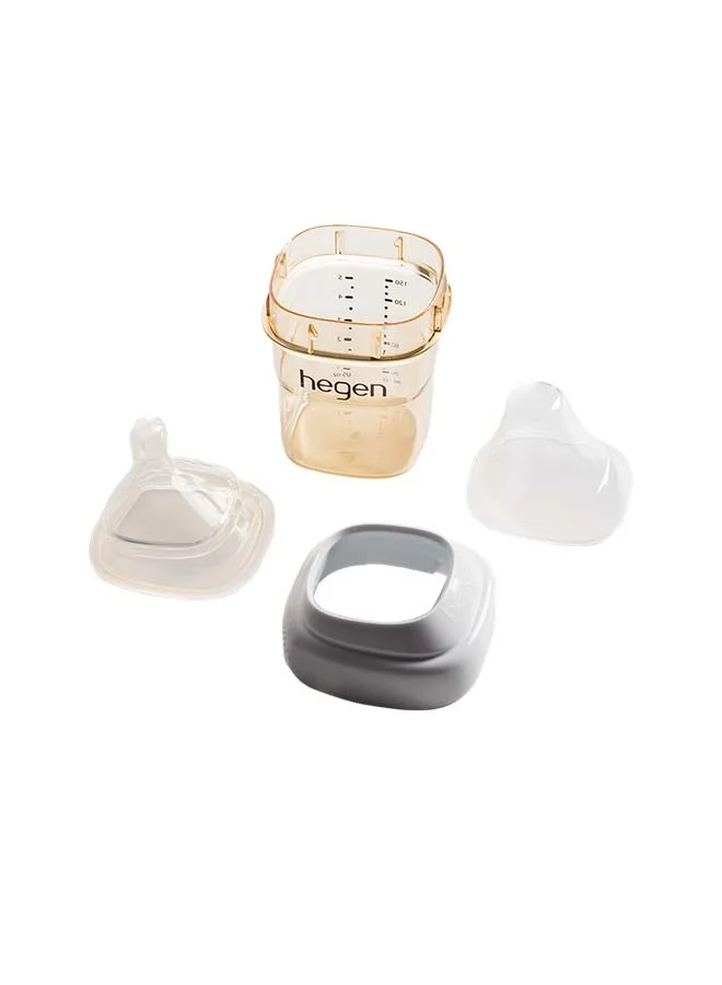 hegen Pack Of 2 Feeding Bottle PPSU With 2 x Slow Flow Teat 150 ml, 1 to 3 Months