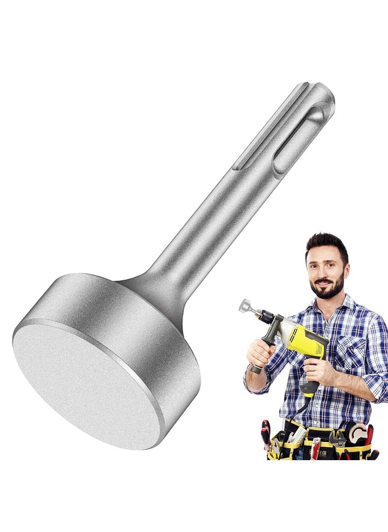 Serplex - Serplex Metal Hammer Attachment for Electric Impact Driver 35cm Diameter Hammer Plate Attachment Universal 14 Hex Shank Round Plate Attachment for Electric Driver Rotary Tool - Image 1