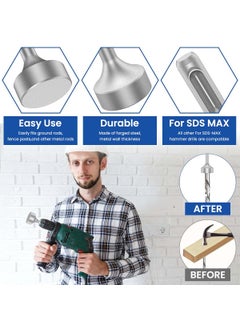 Serplex Serplex Metal Hammer Attachment for Electric Impact Driver 35cm Diameter Hammer Plate Attachment Universal 14 Hex Shank Round Plate Attachment for Electric Driver Rotary Tool  - Image 3