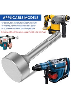 Serplex Serplex Metal Hammer Attachment for Electric Impact Driver 35cm Diameter Hammer Plate Attachment Universal 14 Hex Shank Round Plate Attachment for Electric Driver Rotary Tool  - Image 5