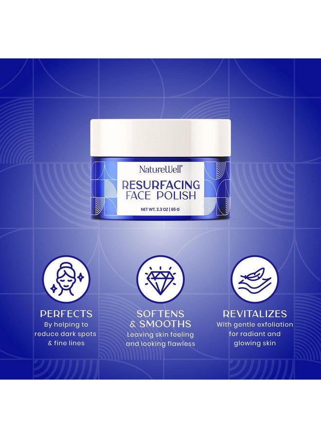 NATURE WELL Resurfacing Ultra-Fine Face Polish, Non-Abrasive Vitamin C & Niacinamide Facial Exfoliator Scrub For Radiant Skin, Revitalizes & Evens Skin Tone, Boosts Hydration, 2.3 Oz Each (Pack of 2) - Image 4