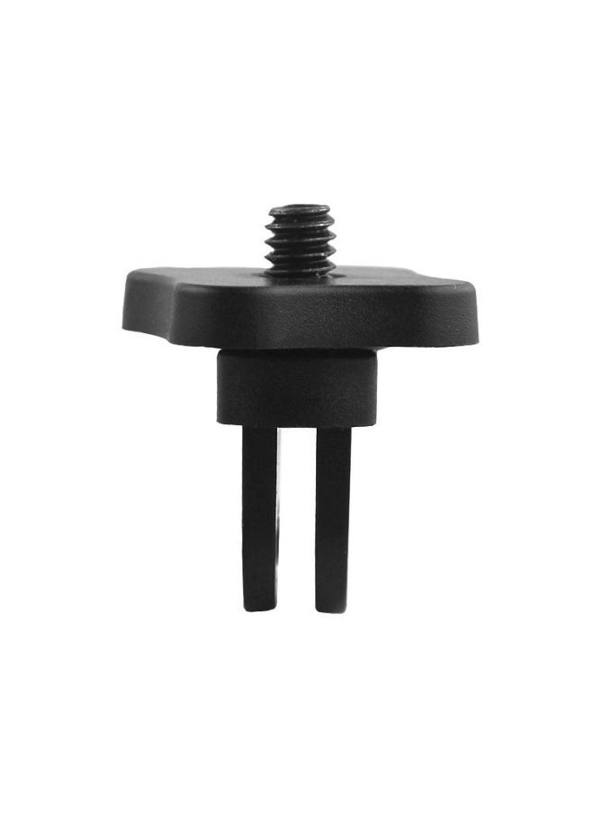 GP99 Gopro Dji Yi Mini Plum Blossom Tripod Adapter 1/4 Screw Head Diamond Head-Color:Black - Image 3