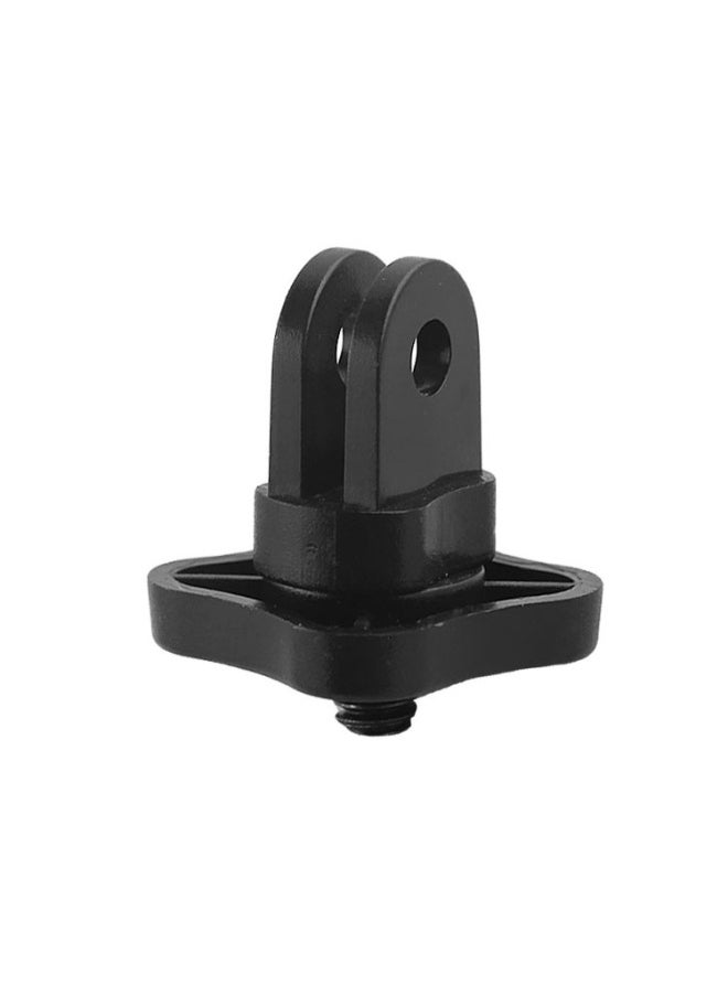 GP99 Gopro Dji Yi Mini Plum Blossom Tripod Adapter 1/4 Screw Head Diamond Head-Color:Black - Image 2