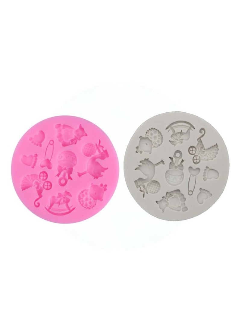 الأزرق جي دبليو 2-Piece Cake Decoration Chocolate Mold - Image 1