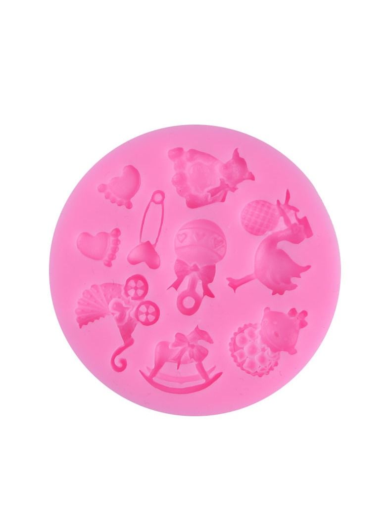 الأزرق جي دبليو 2-Piece Cake Decoration Chocolate Mold - Image 2