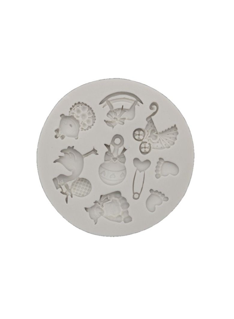 الأزرق جي دبليو 2-Piece Cake Decoration Chocolate Mold - Image 3