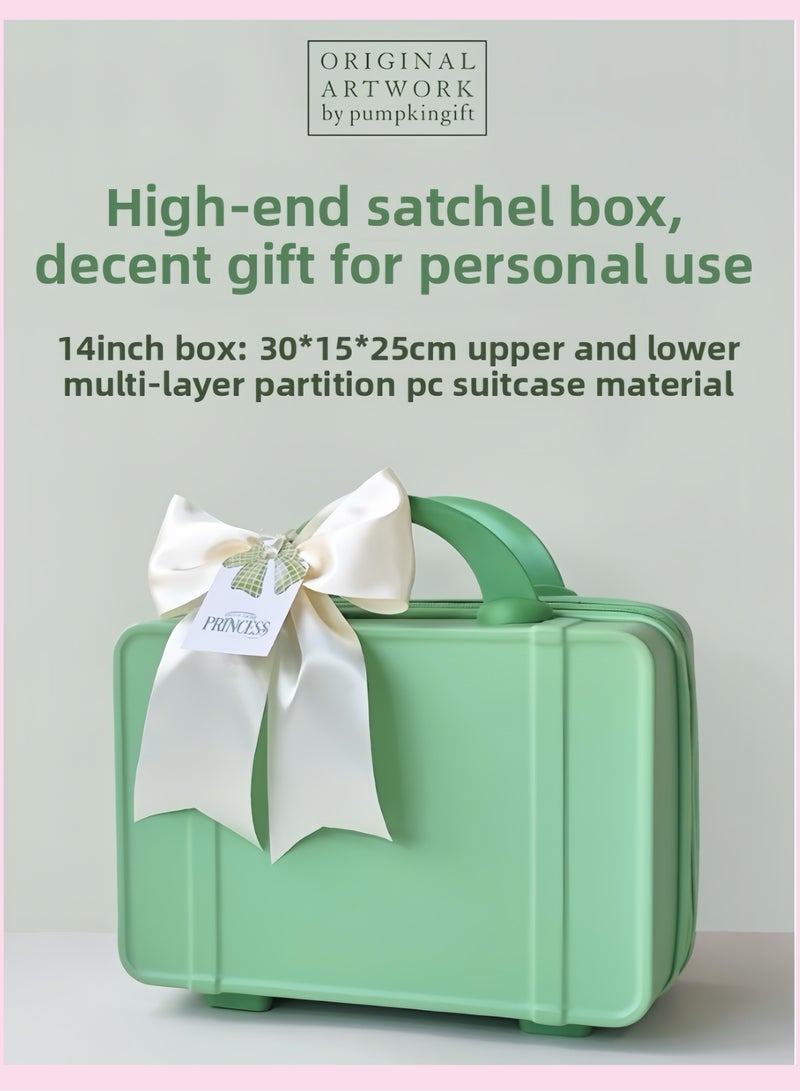 Baby Girl's Gift Set: Green Dress in Gift Box.  - Image 3