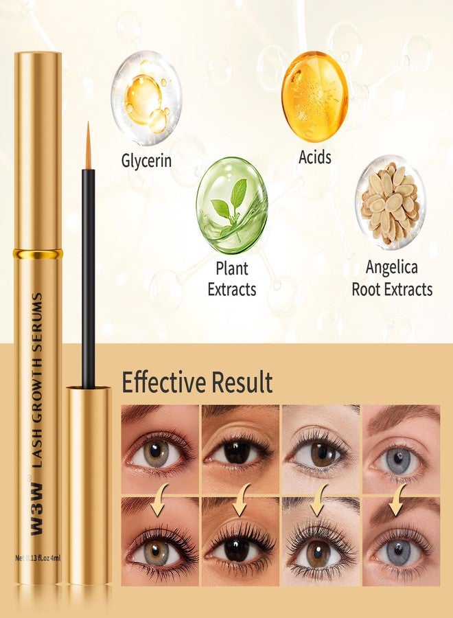 W3W Eyelash serum - Eyelash Growth Serum with Advanced Formula to Boost Longer, Thicker Fuller Looking Lashes Nourishing Lash Serum For Eyelash Growth Vegan & Cruelty-Free for Sensitive Eyes 4ml - Image 5