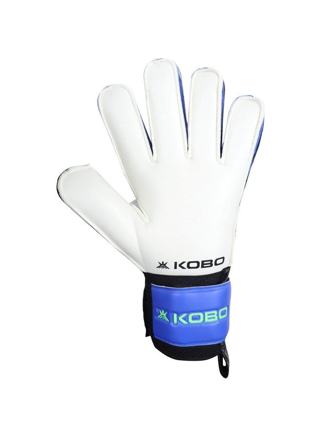 Kobo Latex Football Goalkeeper Gloves Gkg-09 (Size-8.5),Blue - Image 2