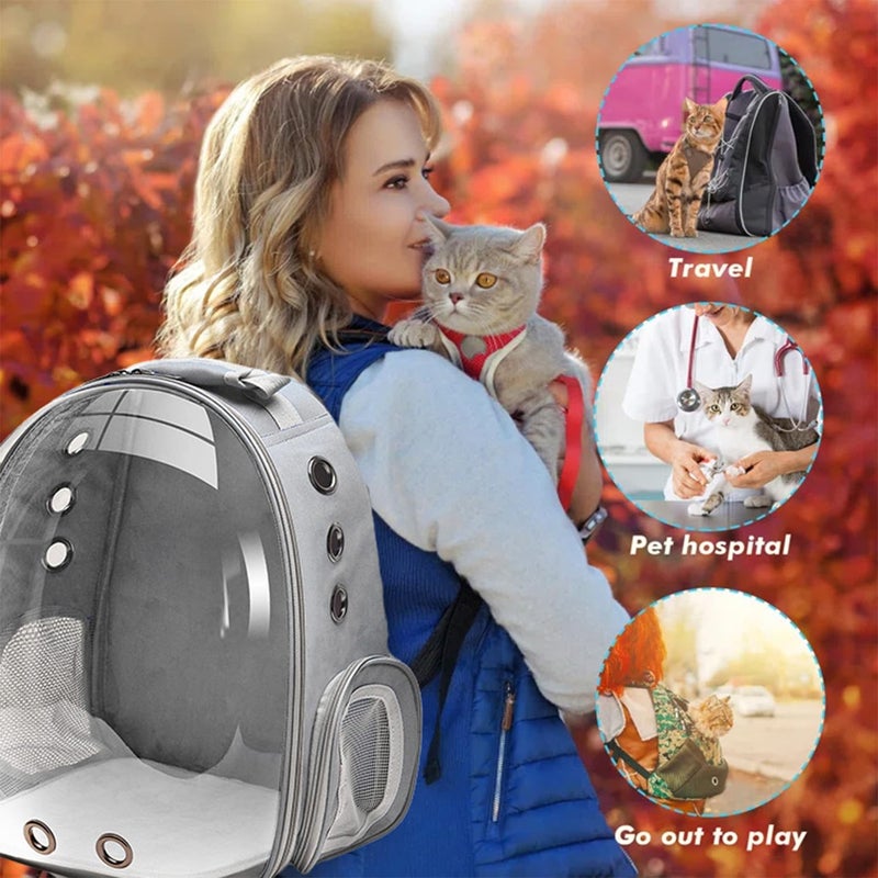 Cat Backpack Pet Carrier Bag With Ventilated Design For Carrying Puppies And Cats Pet Carrier Bag For Travel Hiking Camping Outdoor Airlines Approved - Image 5