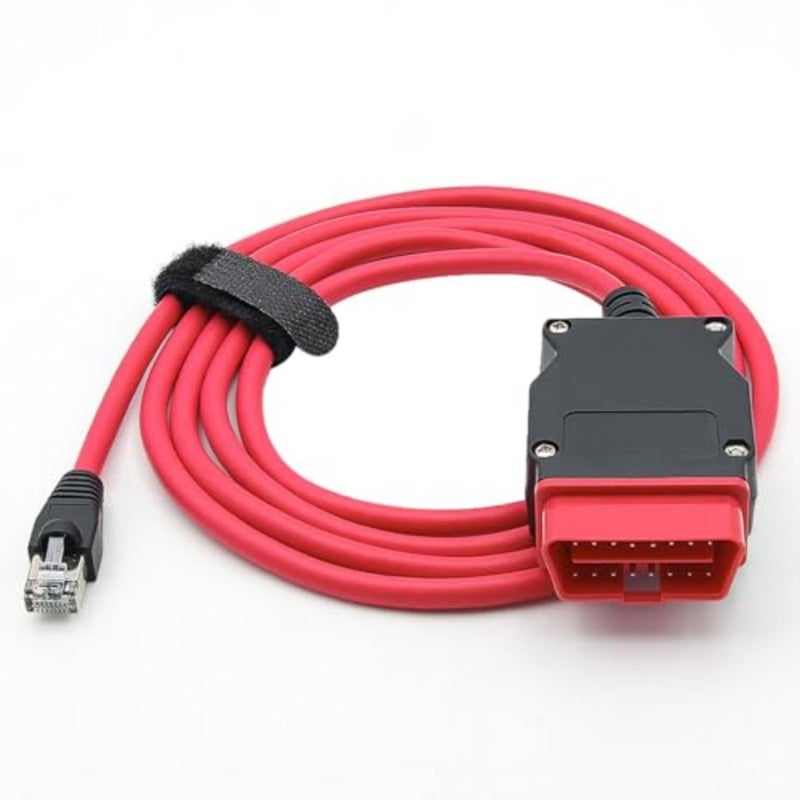 ENET OBD2 Diagnostic Cable for BMW F/G/I Series and VW Audi, 6.5ft CAT5E with USB-C Adapter, Compatible with ISTA/ESYS Programming and Coding - Image 1