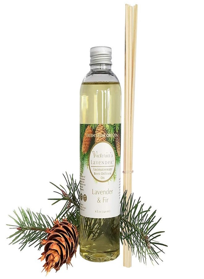 Victoria's Lavender Fir & Lavender Essential Oil Reed Diffuser Refill - Natural Aromatherapy Essential Oil for Reed Diffusers - Made in USA, Home & SPA by Victoria's Lavender - Up to 1 Year Supply, 8oz - Image 1