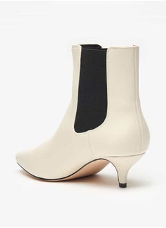 Celeste Women's Solid Slip-On Ankle Boots with Stilleto Heels  - Image 2