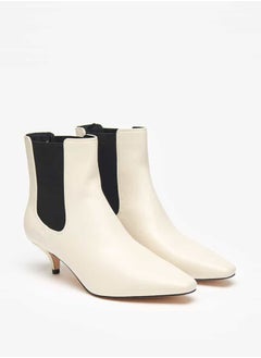 Celeste Women's Solid Slip-On Ankle Boots with Stilleto Heels  - Image 4
