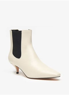 Celeste Women's Solid Slip-On Ankle Boots with Stilleto Heels  - Image 1