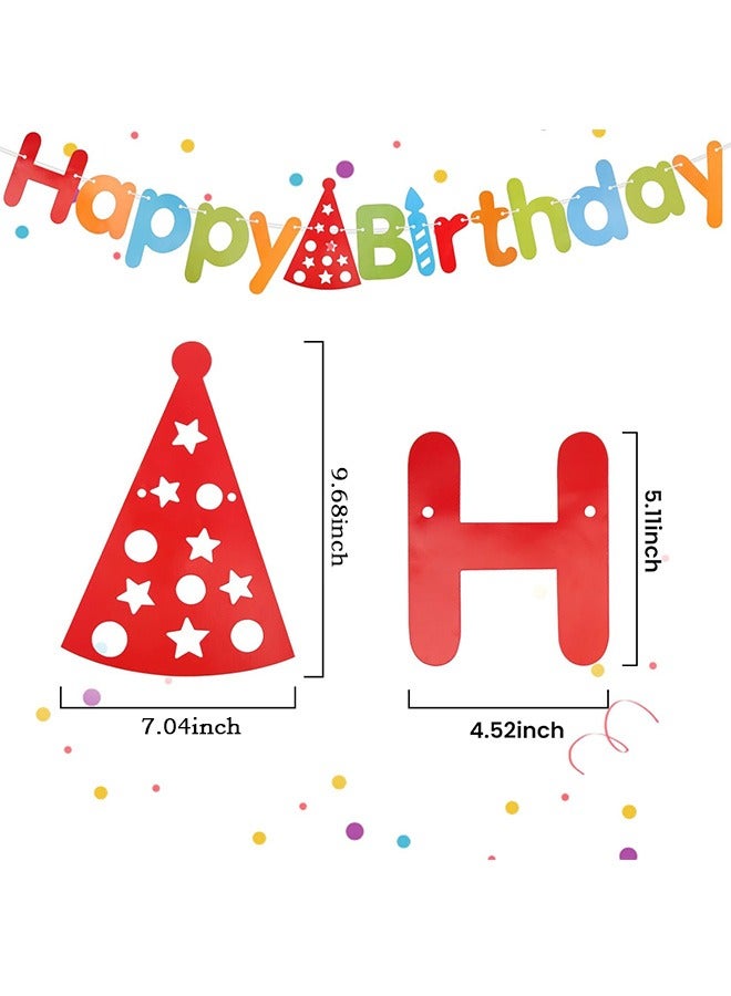 Happy Birthday Banner, Birthday Bunting Decoration, Birthday Party Decorations Supplies - Image 2