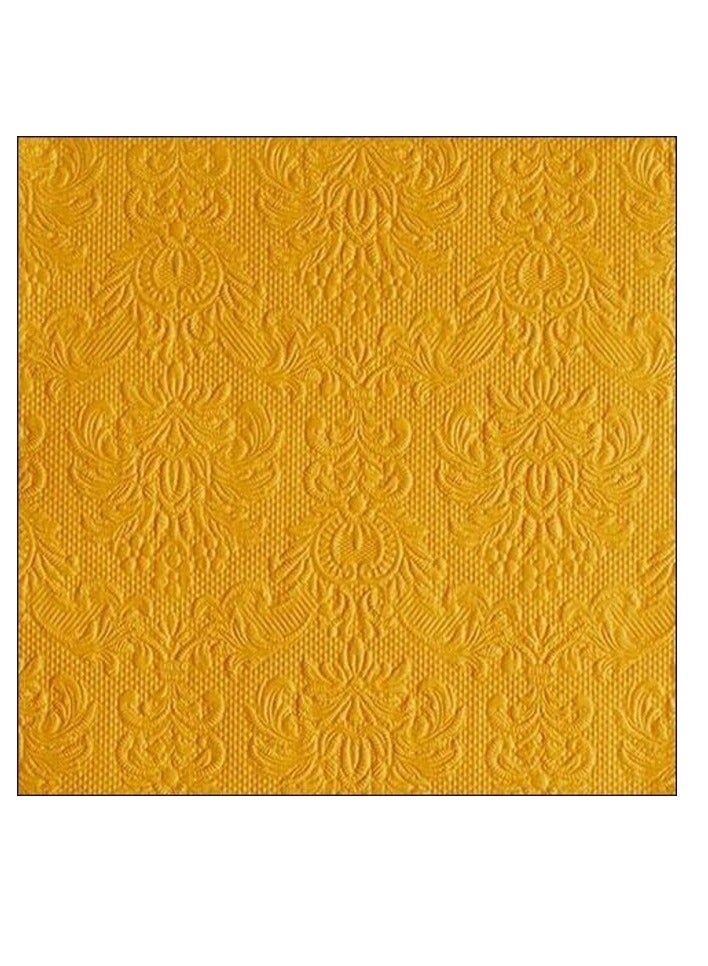 Ambiente Large Embossed Napkins, Ocher - Image 1