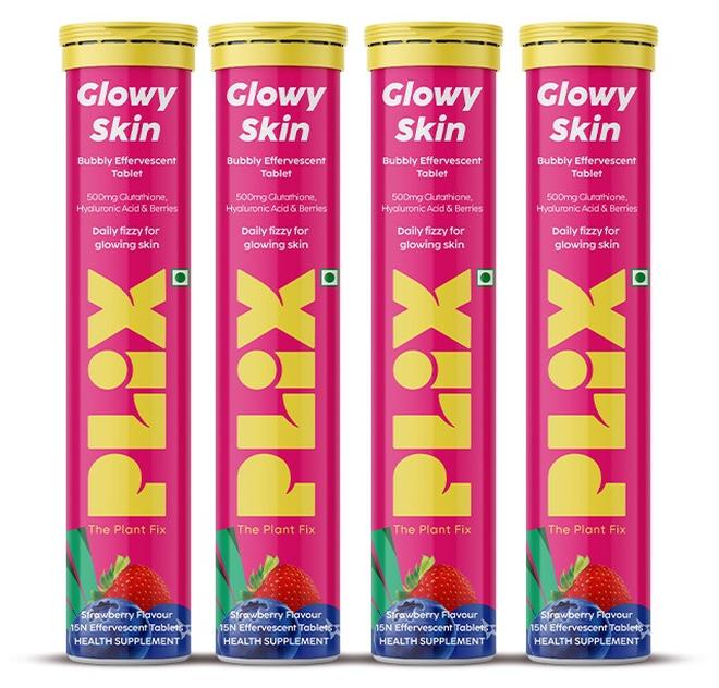 بليكس ذا بلانك فيكس بليكس – ذا بلانت فيكس أقراص فوّارة لإشراقة البشرة | 500 ملغ إل-جلوتاثيون | حمض الهيالورونيك | فيتامين C وE | مكوّنات نباتية | خالٍ من السكر | للاستخدام اليومي - Image 1