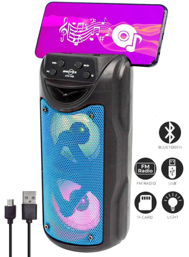 قريت نايس مكبر صوت لاسلكي يعمل بتقنية بلوتوث صوت استريو و راديو FM وذاكرة TF و مدخل USB - Image 1