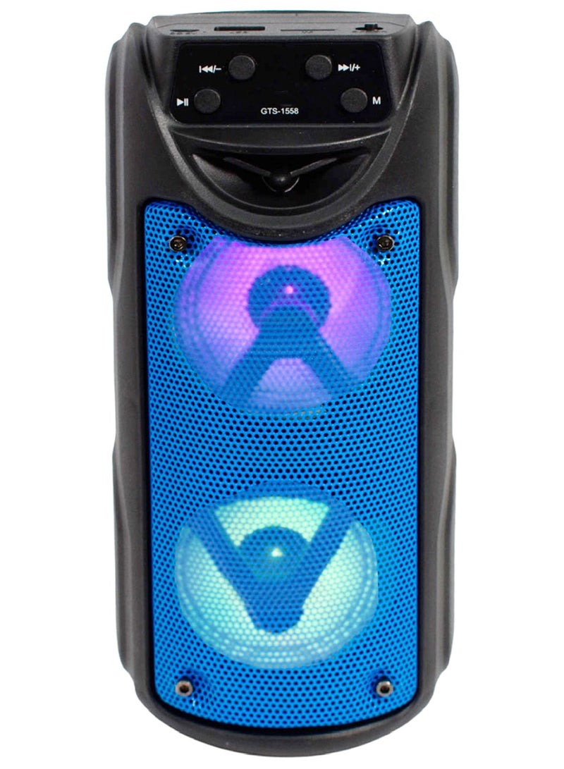 قريت نايس مكبر صوت لاسلكي يعمل بتقنية بلوتوث صوت استريو و راديو FM وذاكرة TF و مدخل USB - Image 2