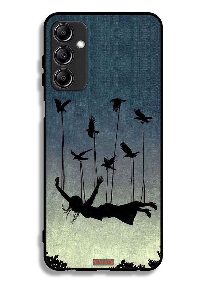 Tolwak Samsung Galaxy A14 5G Protective Case Cover Birds Holding Fallen Girl - Image 1