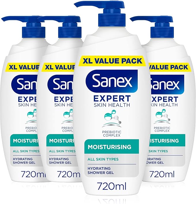 Sanex غسول الجسم للأطفال سانكس إكسبيرت لصحة البشرة من الرأس إلى القدم 720 مل يحمي البشرة الحساسة جل استحمام الأطفال ينظف بلطف 12 ساعة من الترطيب مختبر جلدياً معتمد من أطباء الأطفال - Image 1