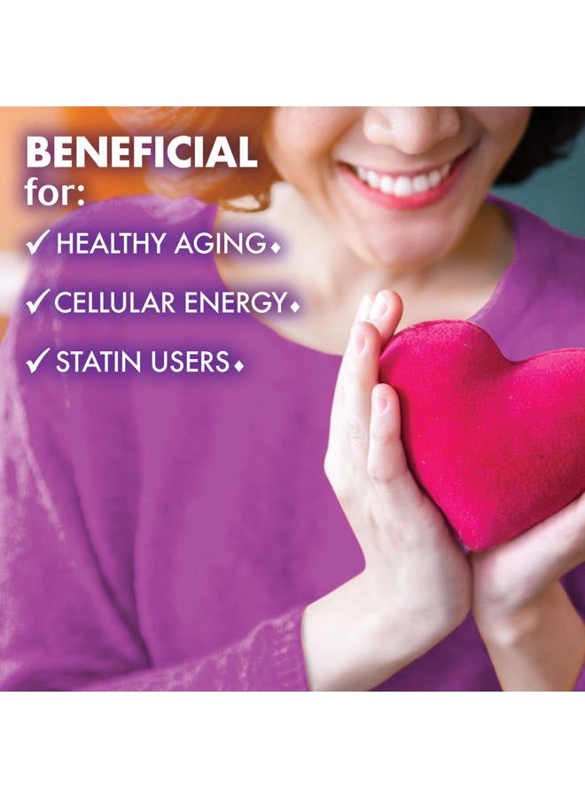 Bluebonnet كبسولات بلو بونيت النشطة من CoQ10 Ubiquinol النباتية، 100 ملغ، مارون، 60 حبة - Image 2