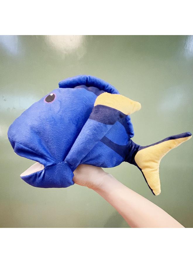 Bluejw New Small Fish Hand Doll Toy Large Children's Baby Story Finger Doll Mouth Gloves Tropical Fish Octopus  - Image 1
