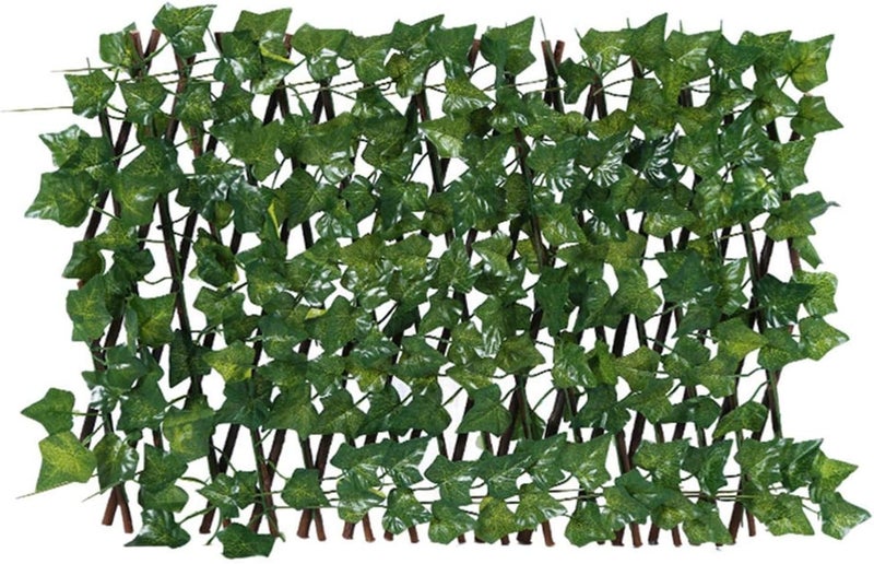 klarako Expanding Fence Retractable Fence, Artificial Garden Plant Fence and Faux Ivy Vine Leaf, UV Protected Privacy Screen for Outdoor Indoor Use, Backyard Home Decor (A) - Image 2