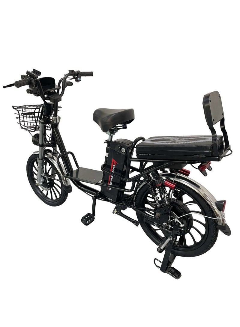 Challenger Electric Scooter Bike Battery 60V - 1000W BLACK - Image 3