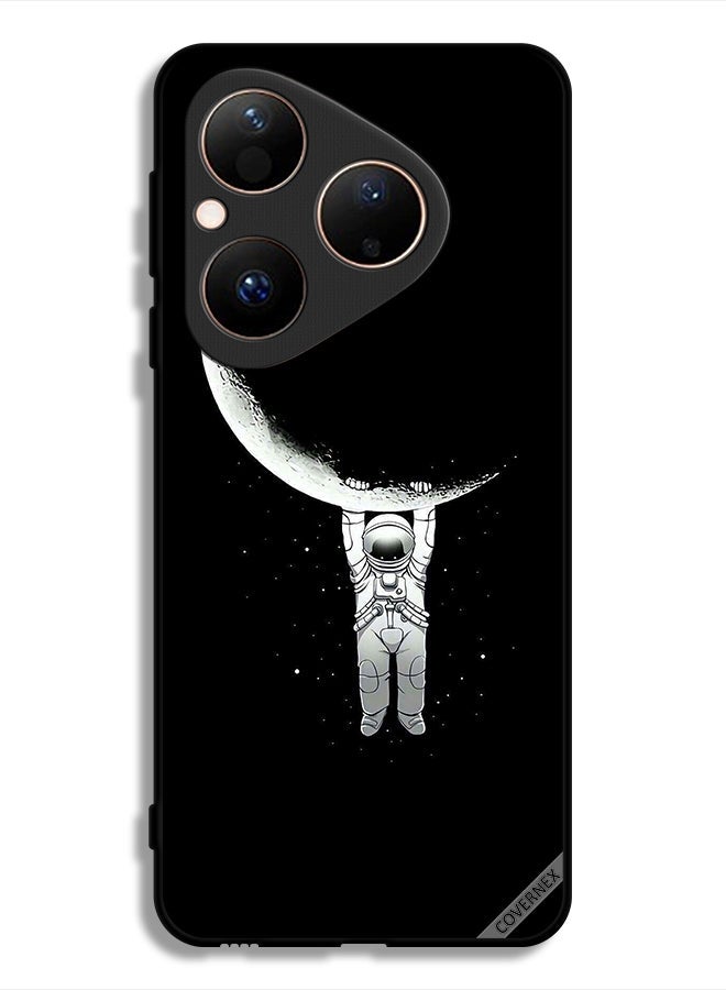 Covernex Huawei Pura 80 Protective Case Cover Astronaut Hanging On Moon Photographic Print - Image 1