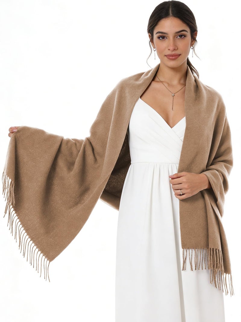 Sumolux Scarf for Women Pashmina Shawls Wraps for Evening Dresses Wedding Bridesmaid Gifts Winter Warm Soft Scarves - Image 3