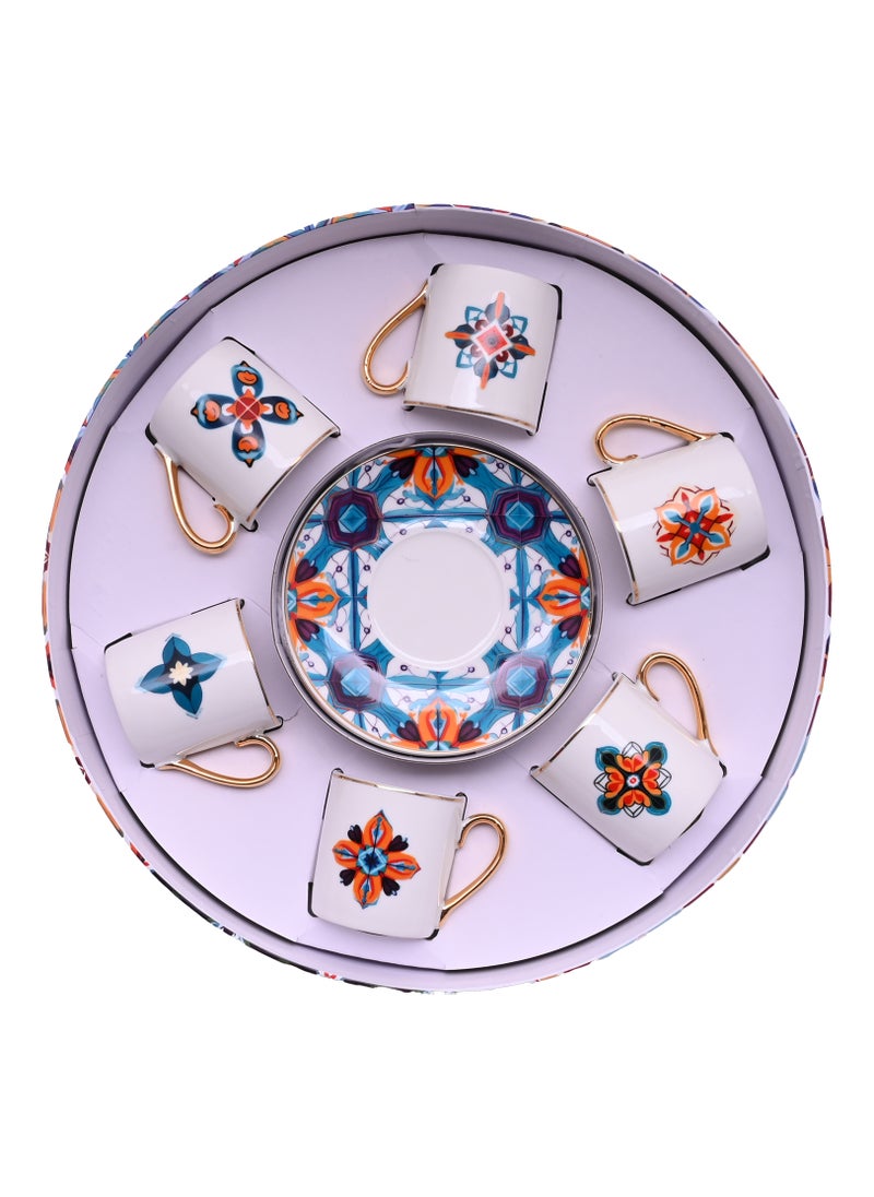 Turkish coffee set 6 cups and 6 saucers with an Elegant and Ornate Design - pzsku/Z6E6A7C34753A9A6FAD2CZ/45/_/1728465421/8ccfce07-5fa9-47c3-9bdd-c0326baf660e