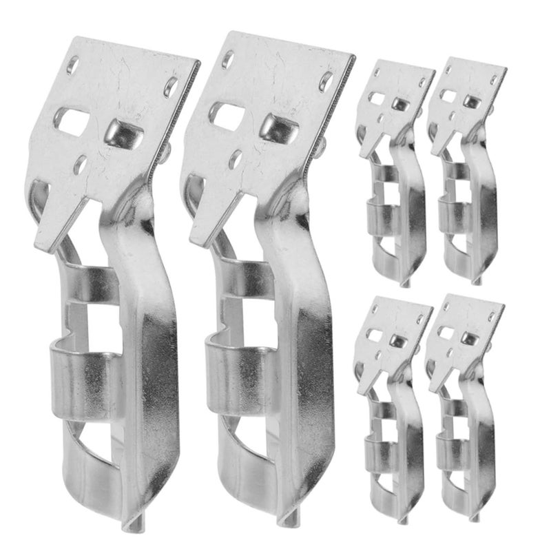 6 Pieces Flag Pole Bracket Mount Boat Wall Mount Small Holder Adjustable Bracket White - Image 2