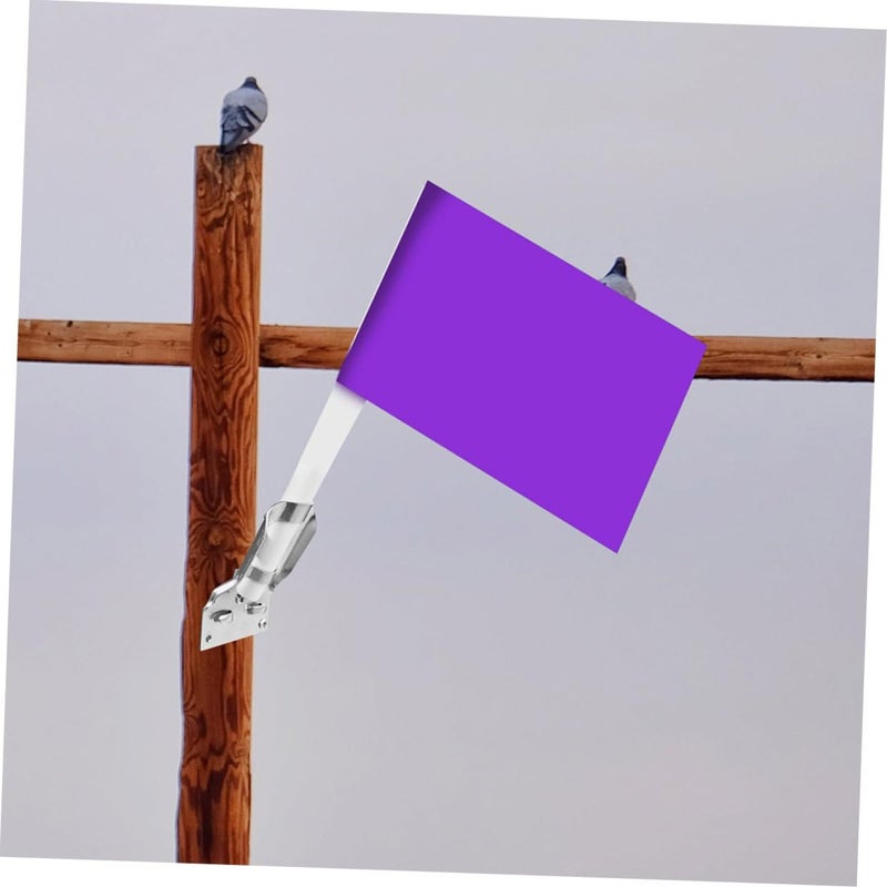 6 Pieces Flag Pole Bracket Mount Boat Wall Mount Small Holder Adjustable Bracket White - Image 5